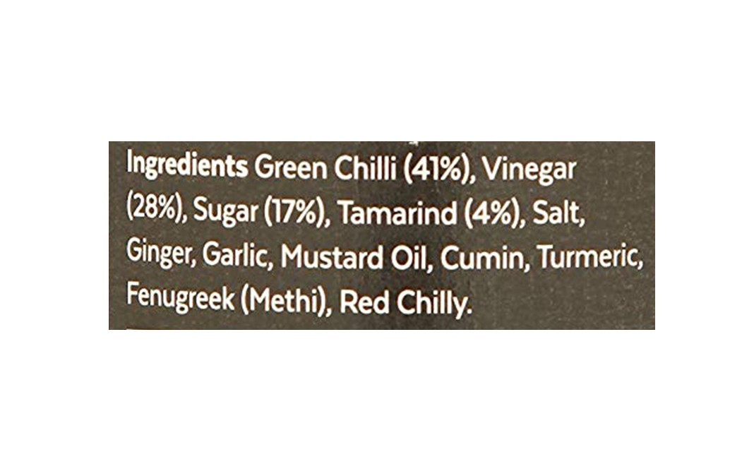 Aamra Sweet & Sour Green Chilli Pickle   Glass Jar  190 grams